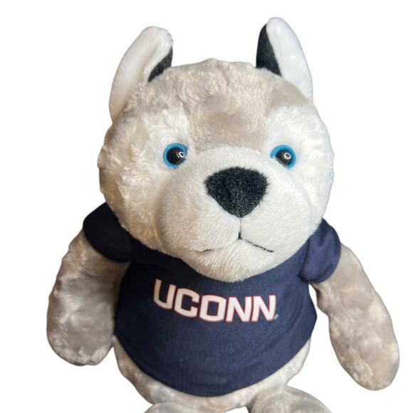 UConn Huskies Stuffed Bear - 14" Jonathan the Husky with UConn shirt - Picture 3 of 10